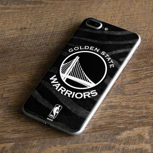 NBA Golden State Warriors Black Animal Print iPhone 8 Plus Skin